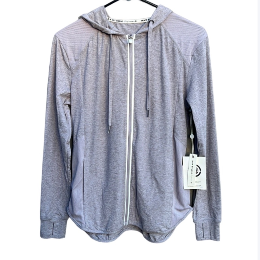 NWT Max Studio London Jacket in Clay Heather Size XS Athletic, Light, Running